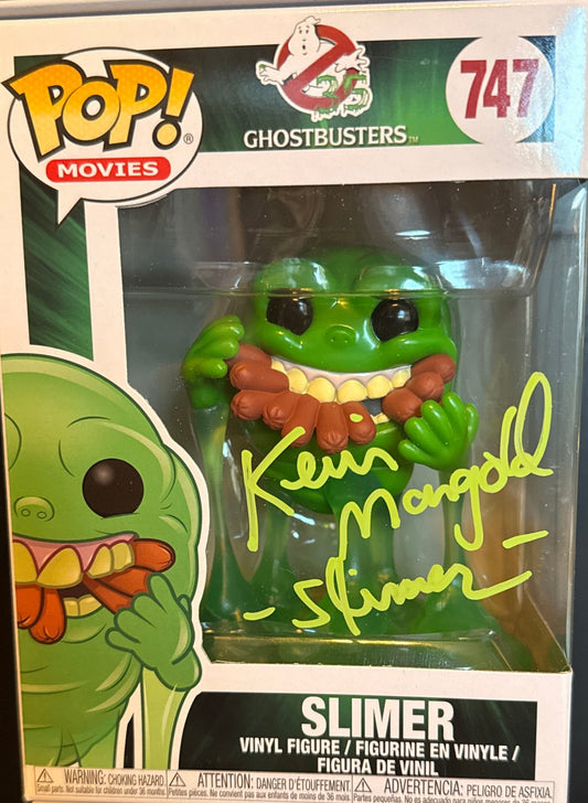 Kevin Mangold "Ghostbusters Slimer" signed Funko POP