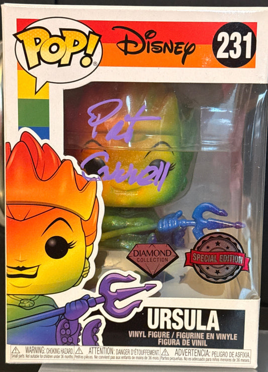 Pat Carroll "The Little Mermaid' signed Funko POP Special Edition Diamond Collection