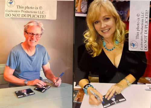 Bruce Boxleitner & Cindy Morgan "TRON" dual signed exclusive pin set