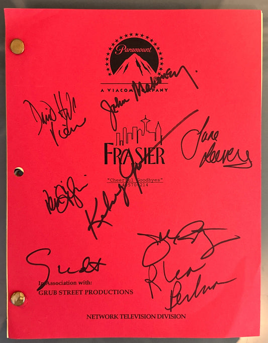 "FRASIER" TV series cast signed original shooting script