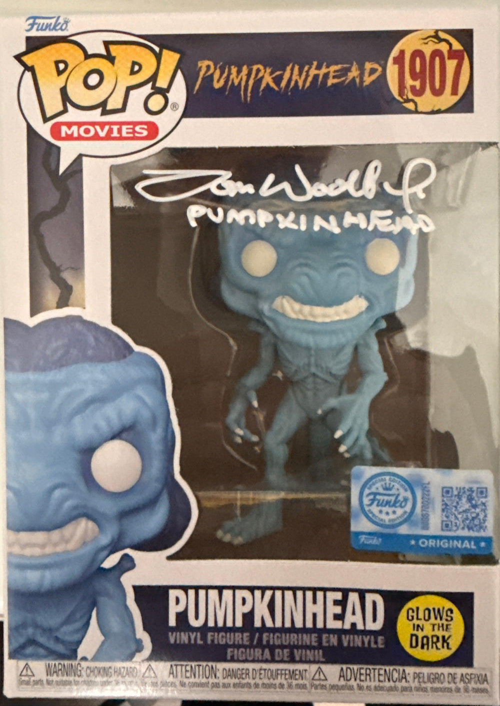 Tom Woodruff Jr. "Pumpkinhead" signed Funko POP #1907