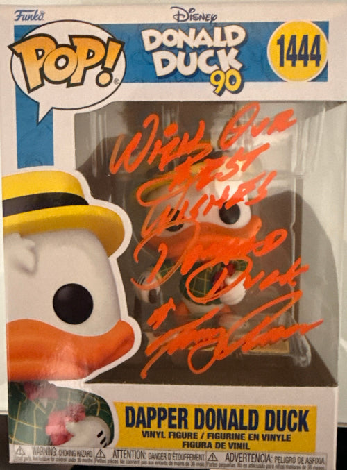 Tony Anselmo "Disney Donald Duck 90" signed Funko POP #1444