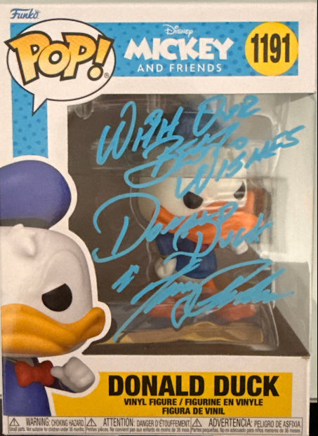Tony Anselmo "Disney Mickey and Friends" signed Funko POP #1191