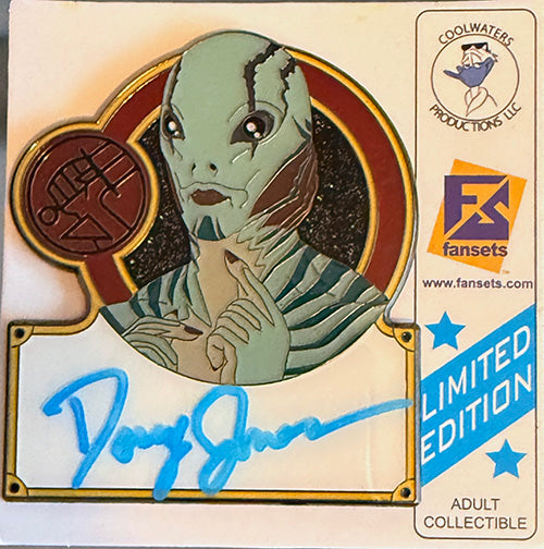 Doug Jones "Hellboy" Abe Sapien Limited Edtion signed pin