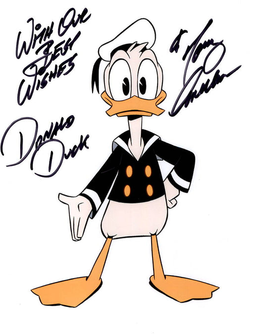 Tony Anselmo "Disney's Donald Duck - Duck Tales" signed 8x10 photo