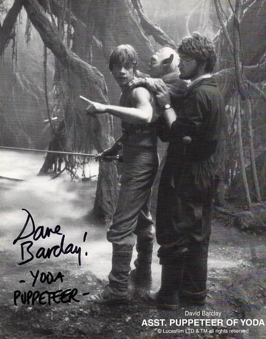 Dave Barclay "Star Wars The Empire Strikes Back" signed 8x10 photo