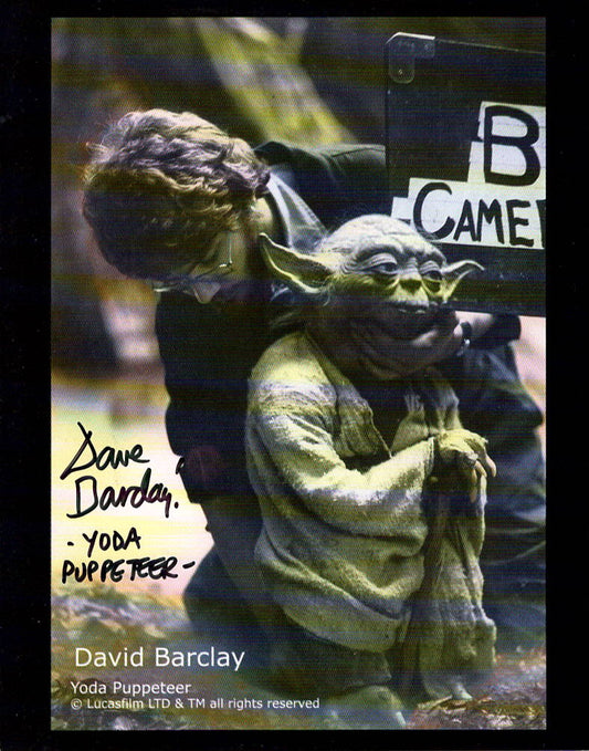 Dave Barclay "Star Wars The Empire Strikes Back" signed 8x10 photo