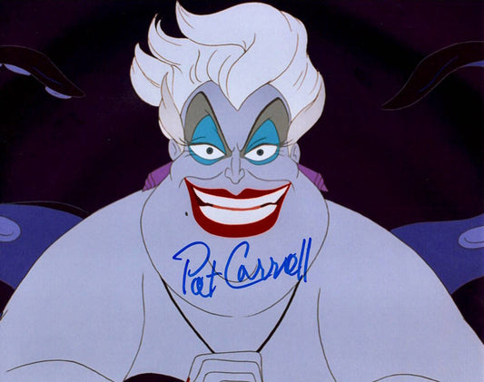 Pat Carroll "The Little Mermaid" signed 8x10 photo