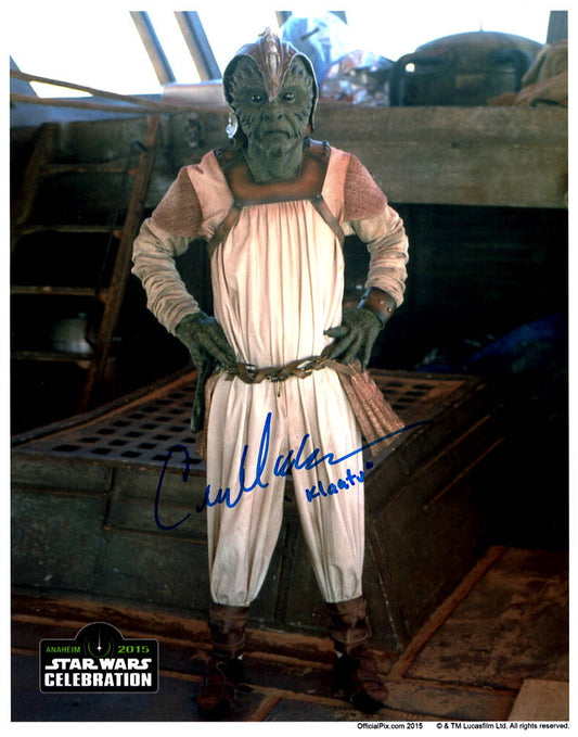 Corey Dee Williams "Star Wars Return of the Jedi" signed 8x10 photo