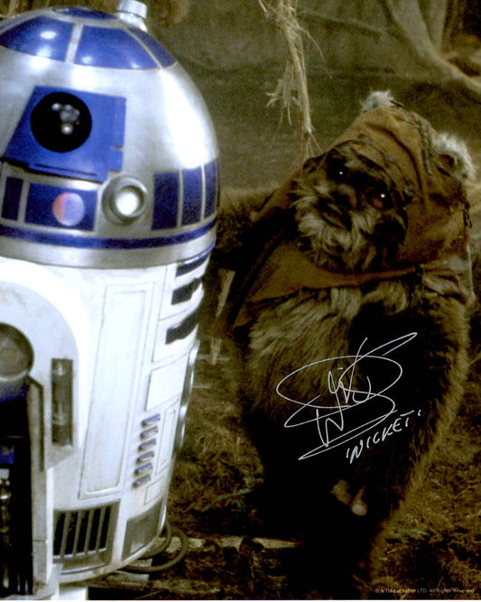 Warwick Davis "Star Wars Return of the Jedi" signed 8x10 photo