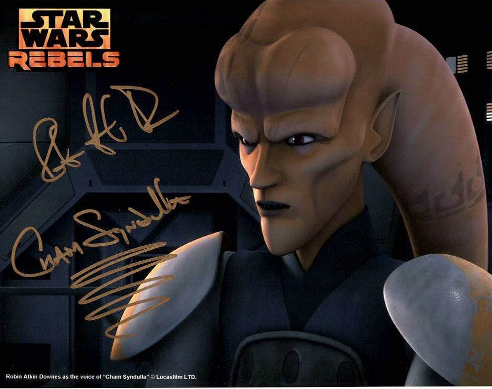 Robin Atkin Downes "Star Wars Rebels" signed 8x10 photo