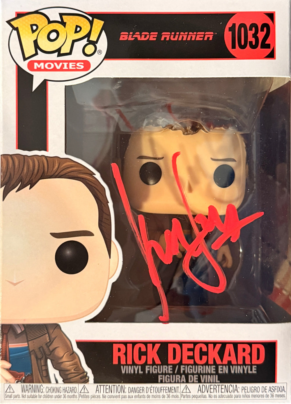 Harrison Ford "Blade Runner" signed FUNKO POP #1032