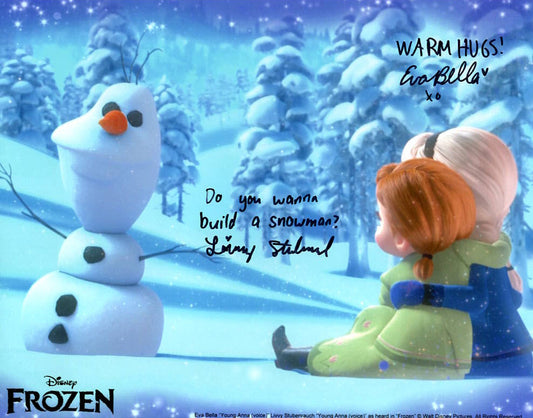 Eva Bella & Livvy Stubenrauch "FROZEN" dual signed 8x10 photo