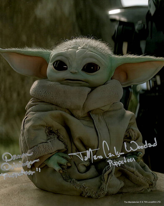 TaMara Carlson Woodard & Dawn Dininger "Star Wars The Mandalorian" dual signed 8x10 photo