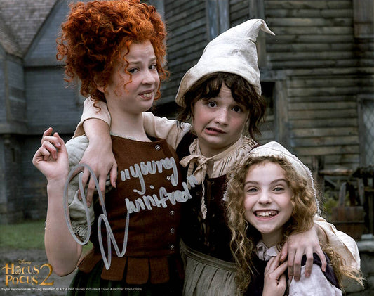 Taylor Henderson "Hocus Pocus 2" signed 8x10 photo
