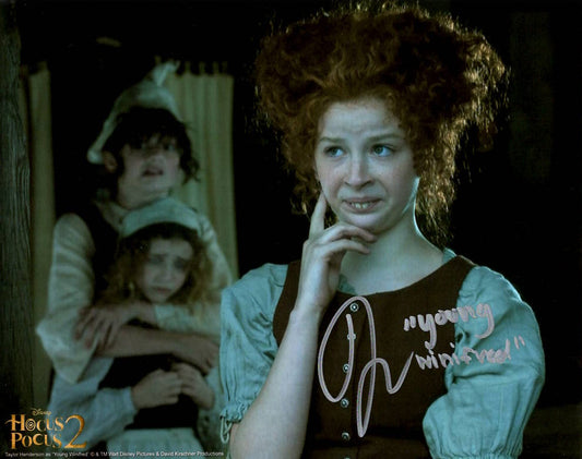 Taylor Henderson "Hocus Pocus 2" signed 8x10 photo