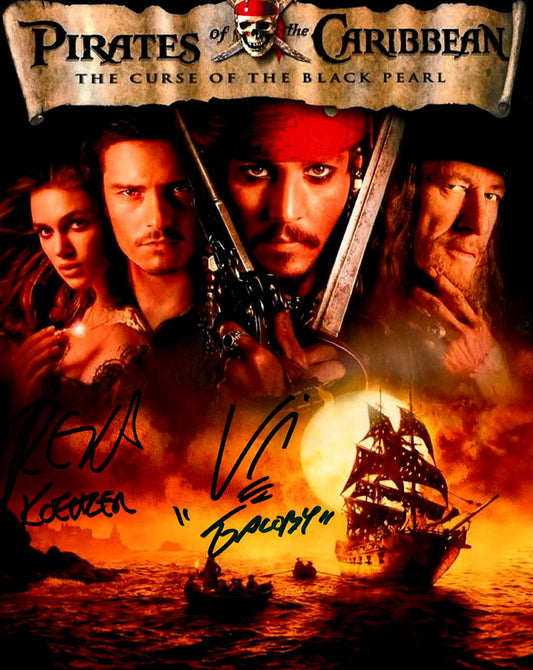 Vince Lozano & Treva Etienne "Pirates of the Caribbean" dual signed 8x10 photo