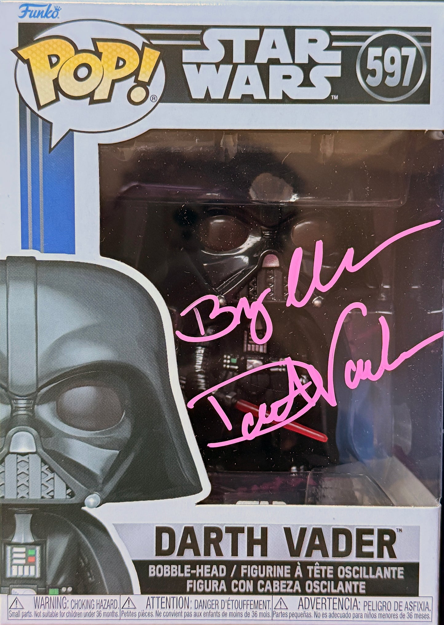 Bryce Eller "Star Wars Darth Vader" signed Funko POP! #597
