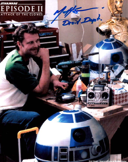 Matt Sloan "Star Wars Episode II Attack of the Clones" signed 8x10 photo