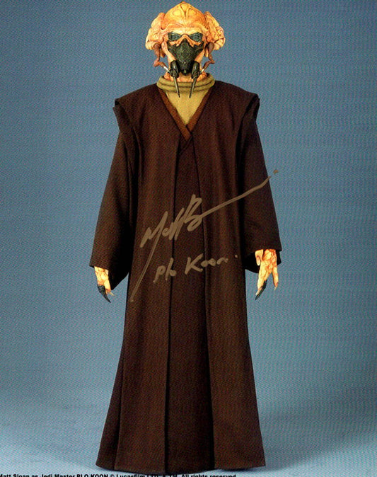 Matt Sloan "Star Wars Episode II Attack of the Clones" signed 8x10 photo