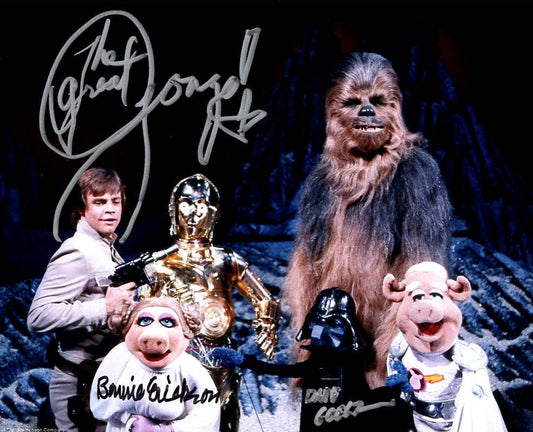 Dave Goelz & Bonnie Erickson "The Muppets" signed 8x10 photo