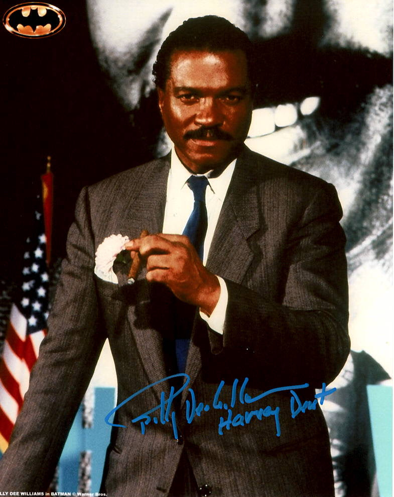 Billy Dee Williams "BATMAN '89" signed 8x10 photo