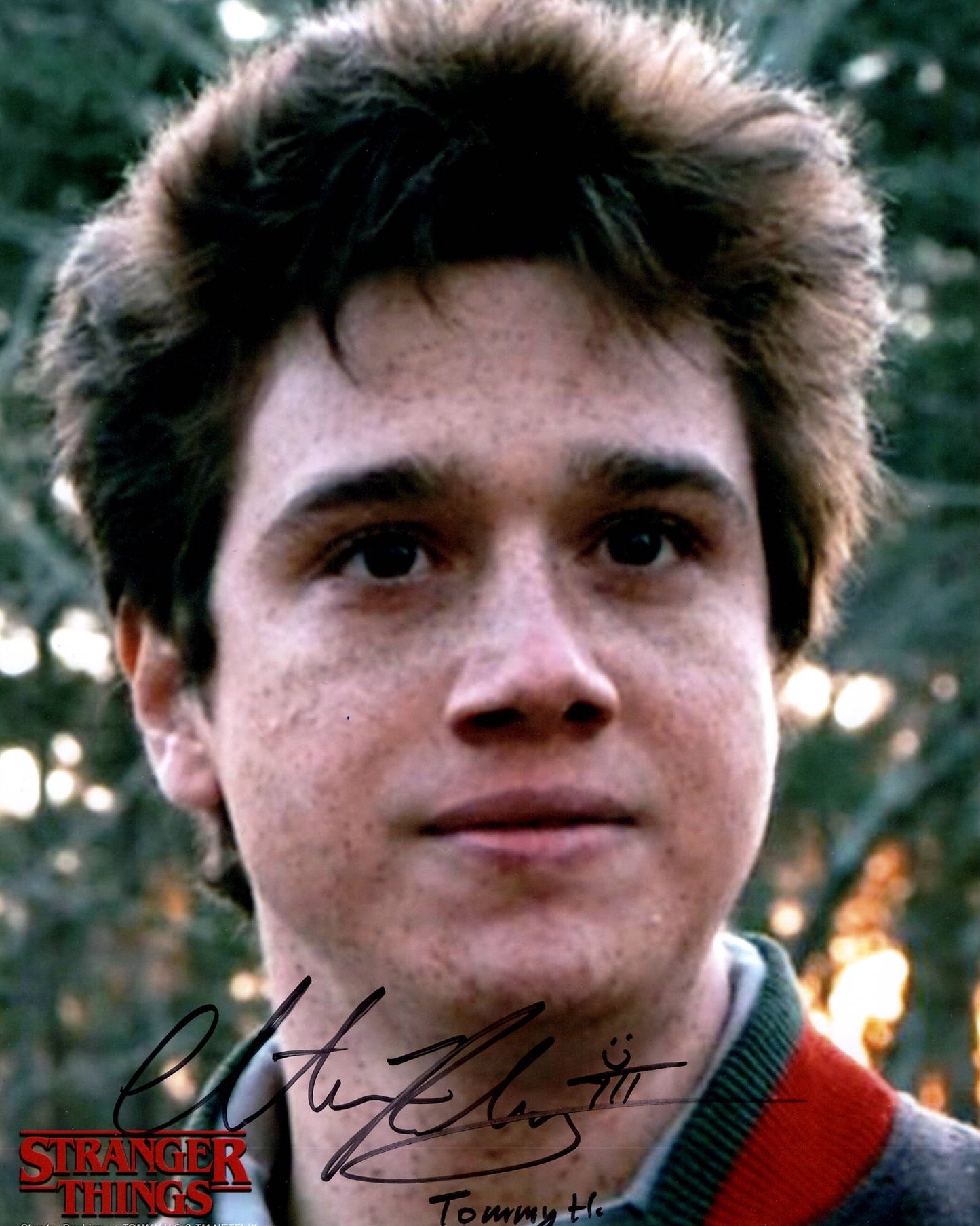 Chester Rushing "Stranger Things" signed 8x10 photo